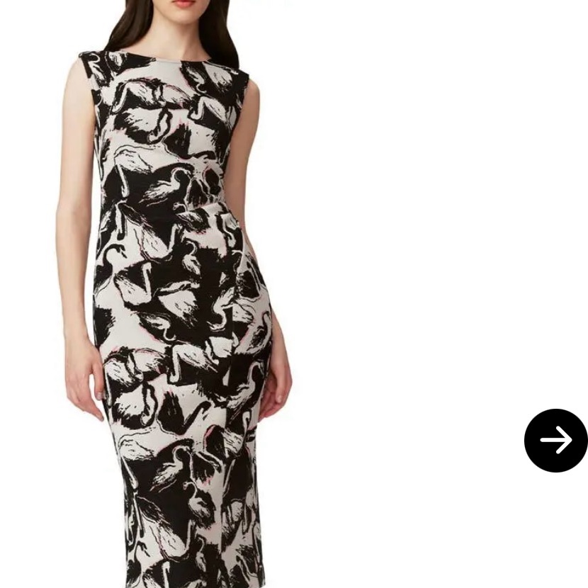 Diane Von Furstenberg Shamira Swan Sleeveless Sheath Dress